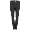 rag & bone Women's Black Plush High Rise Skinny Jeans - Black - Image 1