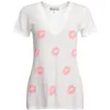 Wildfox Women's Covered in Kisses Classic V-Neck T-Shirt - Clean White - Image 1