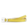 French Connection Women's Louise Stud Skinny Leather Belt - Citronella - Image 1