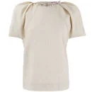 See By Chloé Women's Neon Crinkled Jacquard Top - Cream