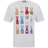 Peter Jensen Women's Rabbits T-Shirt - White/Multi - Image 1