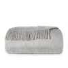 Alison at Home Heritage Cashmere Throw - Pebble - Image 1