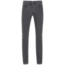 Edwin Men's ED-80 CS Carbon Black Denim Slim Tapered Jeans - Worn Grey Wash