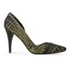 McQ Alexander McQueen Women's Lex Pump Leather Heels - Black Reptile - Image 1