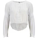 HIGH Women's Coincide Embroidery Detail Shirt - White