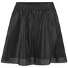 Gestuz Women's Haiku Perforated Leather Skirt - Black - Image 1