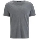 T by Alexander Wang Men's Classic Pima Cotton Low Neck T-Shirt - Heather Grey