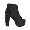 Jeffrey Campbell Women's Lita Spike Shoes - Black On Black - Image 1