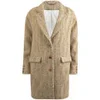Sessun Women's Tweedy Coat - Ambre - Image 1