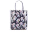 French Connection Women's Printed Plastic Tote Bag - Black/Multi Image 1