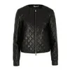 Diane von Furstenberg Women's Delilah Leather Jacket - Black - Image 1