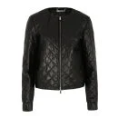 Diane von Furstenberg Women's Delilah Leather Jacket - Black Image 1