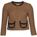 Orla Kiely Women's Wool Twill Jacket - Camel