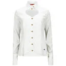 Vivienne Westwood Red Label Women's Classic Stretch Poplin Heart Cut Out Shirt - White