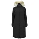 Branta by Canada Goose Women's Elrose Long Fur Trim Hooded Parka - Black