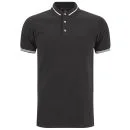 Marc by Marc Jacobs Men's Striped Collar Polo Shirt - Black Image 1