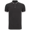 Marc by Marc Jacobs Men's Striped Collar Polo Shirt - Black - Image 1