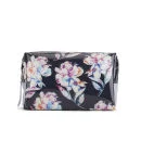 French Connection Women's Printed Plastic Cosmetic Bag - Black/Multi Image 1