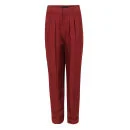 Marc by Marc Jacobs Women's M1122002 Clive Canvas Trousers - Deep Maroon