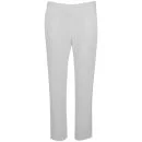 T by Alexander Wang Women's Viscose Crepe Cropped Slight Flare Pants - White  Image 1