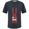 Peter Jensen Women's Monster Rabbit T-Shirt - Navy/Red - Image 1