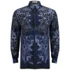 Versace Collection Men's Silk Fantasy Shirt - Blue - Image 1