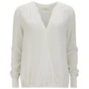 ba&sh Women's Alleluia Wrap Zips Shirt - White Image 1