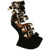Jeffrey Campbell Women's Nightrain Gold Buckle Heels - Black - Image 1