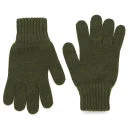 Barbour Lambswool Gloves - Olive Image 1