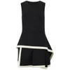 McQ Alexander McQueen Women's Roundneck Peplum Dress - Jet Black - Image 1