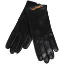 Paul Smith Accessories Women's Swirl Bow Leather Gloves - Black