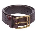 Paul Smith Accessories Men's Leather Selleck Buckle Belt - Damson