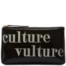 Lulu Guinness Culture Vulture T-Seam Cosmetic Purse - Black Image 1