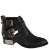 Jeffrey Campbell Women's Everly-PL Leather Ankle Boots - Black - Image 1