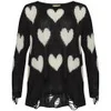 Wildfox Women's All Over Heart Jumper - Clean Black - Image 1