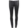 J Brand Women's Coated Mid Rise Super Skinny Jeans - Black Tar - Image 1