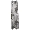 Denham Women's Silk Print Maxi Dress - Ash Grey - Image 1