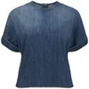 Current/Elliott Women's Whirlwind Denim T-Shirt - Mid Blue - Image 1