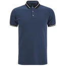 Marc by Marc Jacobs Men's Striped Collar Polo Shirt - Marine Blue