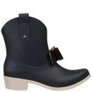 Vivienne Westwood for Melissa Women's Protection Ankle Boots - Navy/Tortoiseshell Bow Image 1