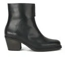 BOSS Orange Women's Ileen Heeled Leather Ankle Boots - Black