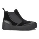 Marc by Marc Jacobs Women's Velvet Flatform Ankle Boots - Black Image 1