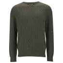 Knutsford Men's Cashmere Cable Knit Sweater - Khaki Image 1
