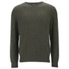 Knutsford Men's Cashmere Cable Knit Sweater - Khaki - Image 1