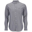 Lacoste Men's Long Sleeve Oxford Shirt - Naval Blue Image 1