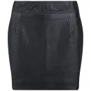 Lot 78 Women's Leather Skirt - Black