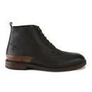 Hudson London Men's Harland Leather Brogue Boots - Black