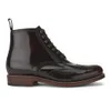 Grenson Men's Sharp Hi-Shine Leather Lace-Up Boots - Burgundy - Image 1