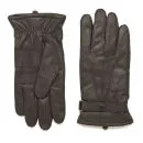 Barbour Burnished Leather Thinsulate Gloves - Dark Brown Image 1