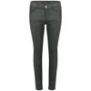 Gestuz Women's Mid Rise Ponk Denim Jeans - Dark Green - Image 1